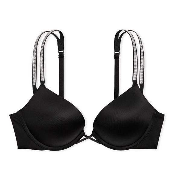 Victoria’s Secret Very Sexy Bombshell Add 2 Cup Size Shine Strap Push Up Bra NWT - Picture 1 of 7